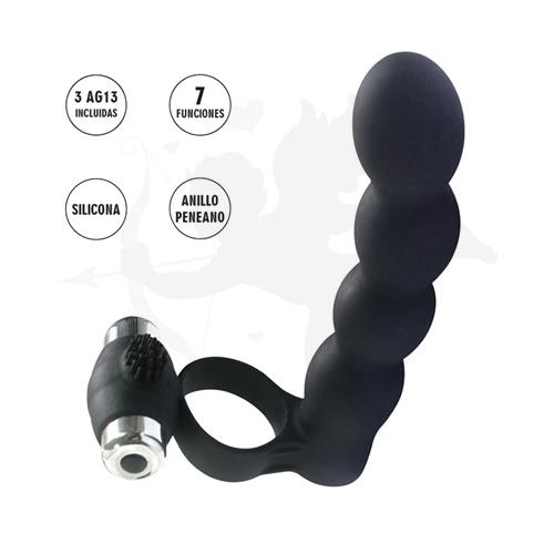 Sculptor anillo para pene con dilatador y vibracion